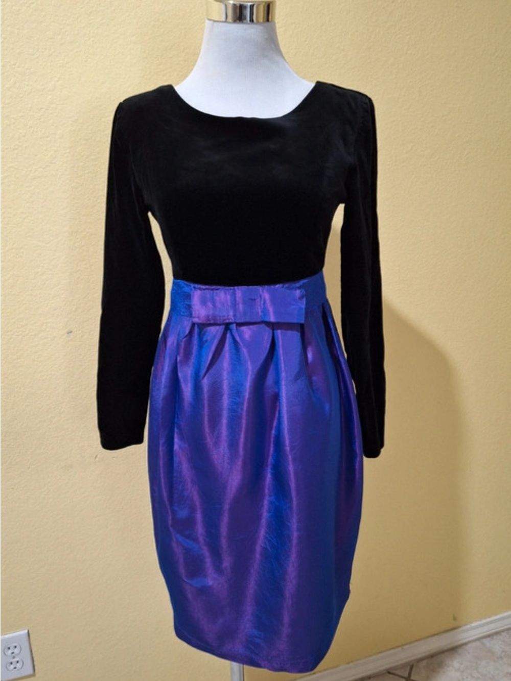 Vintage Laura Ashley velvet dress